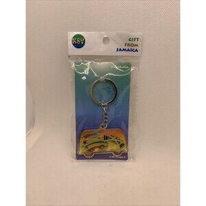Keychain Gift From Jamaica - Hippie Bus NIP